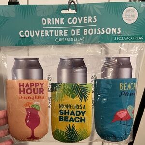 Drink Covers 3Pcs Fits Cans and Bottles